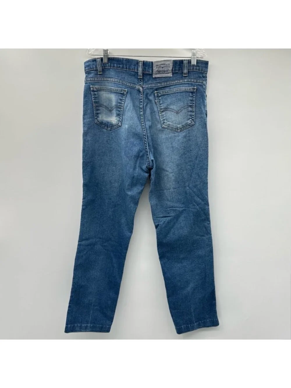 Vintage Levi's Men's Blue Denim Jeans Straight Fit Size 36/29
